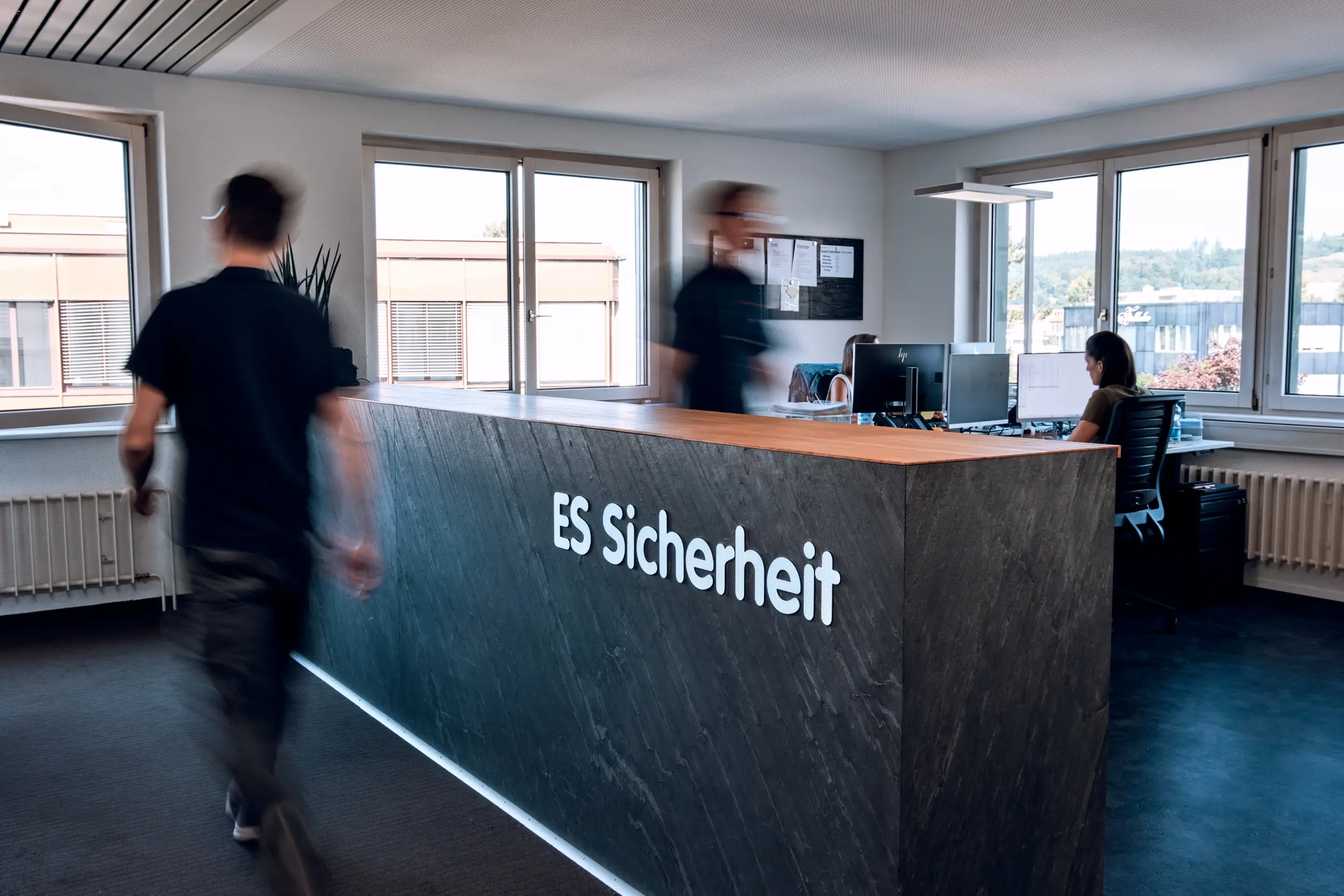 Empfangsbereich eines Sicherheitsunternehmens