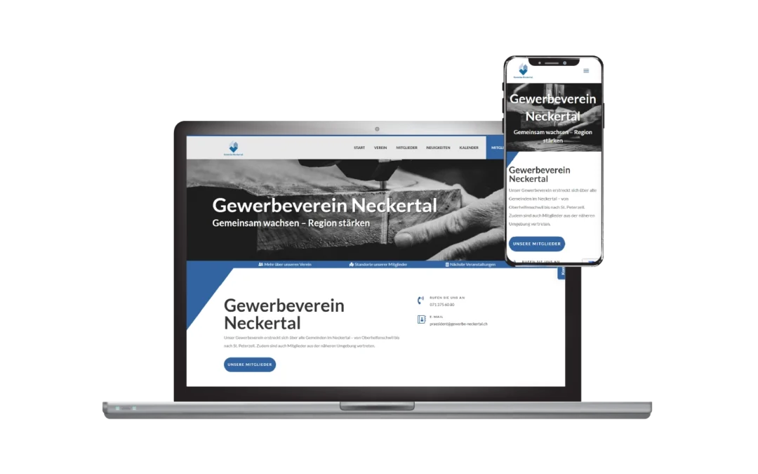 Website Gewerbeverein Neckertal