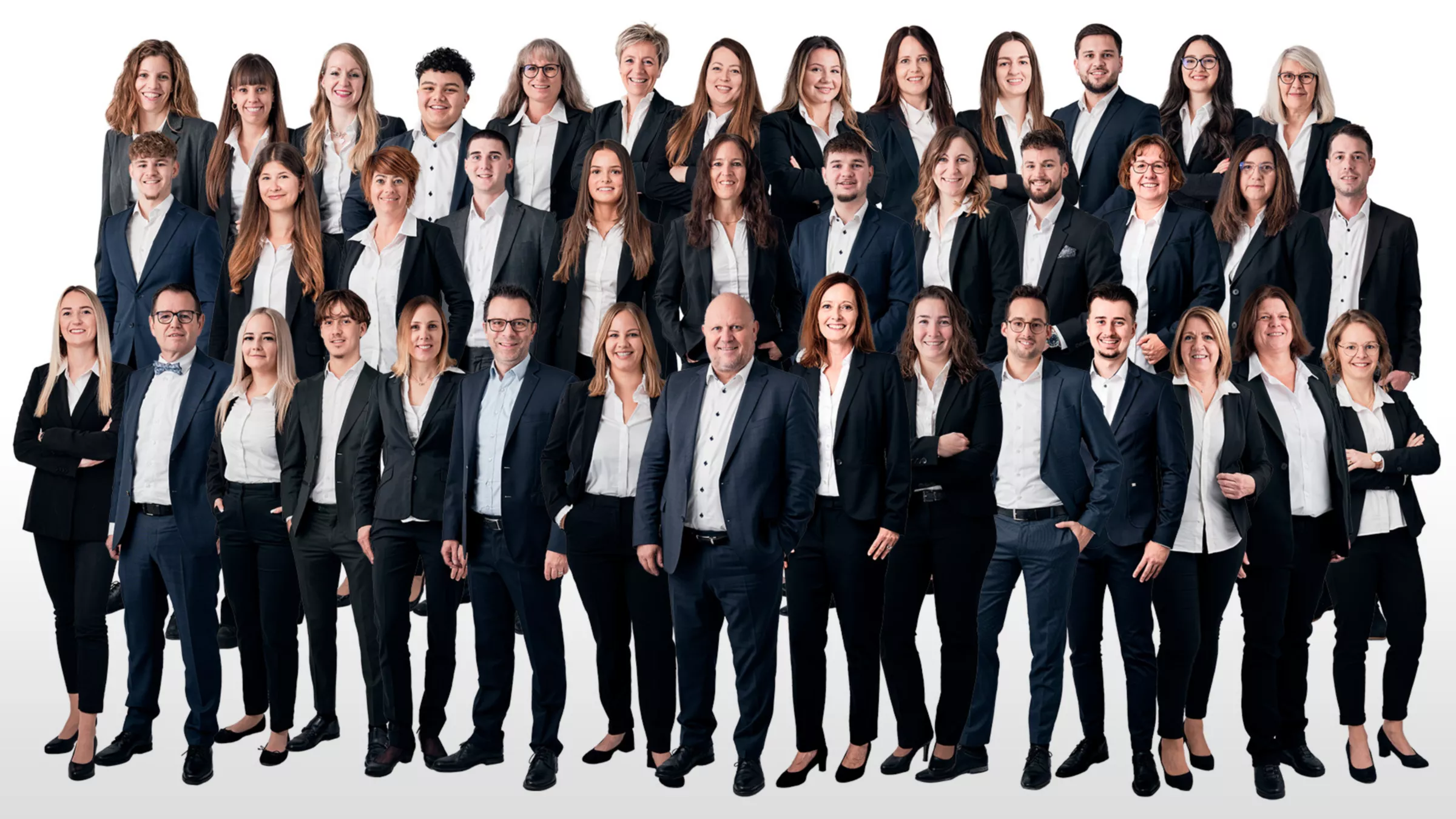 Gesamtes Bankteam im Gruppenbild
