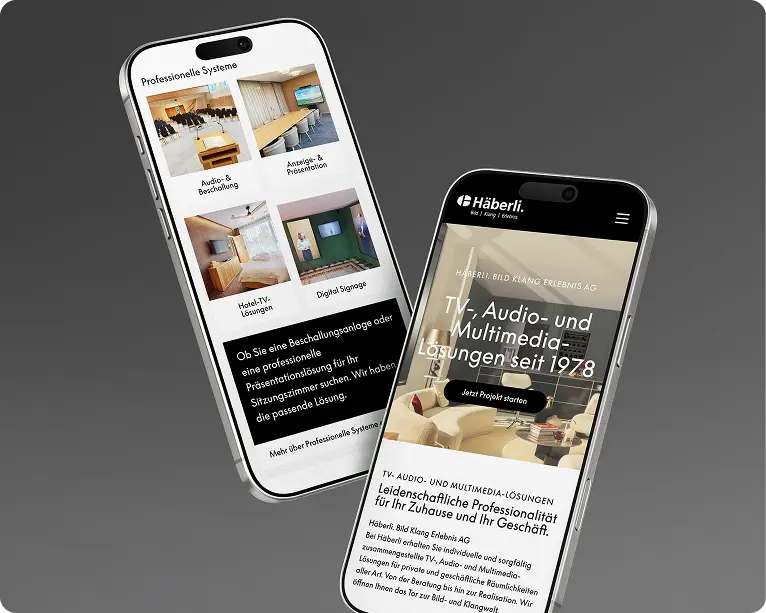 Webdesign in Wil und St. Gallen für Haeberli TV