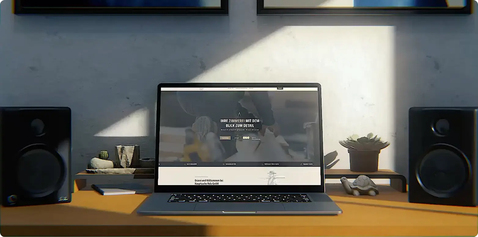 Website, Drucksachen und Google Ads für Holzbaubetrieb
