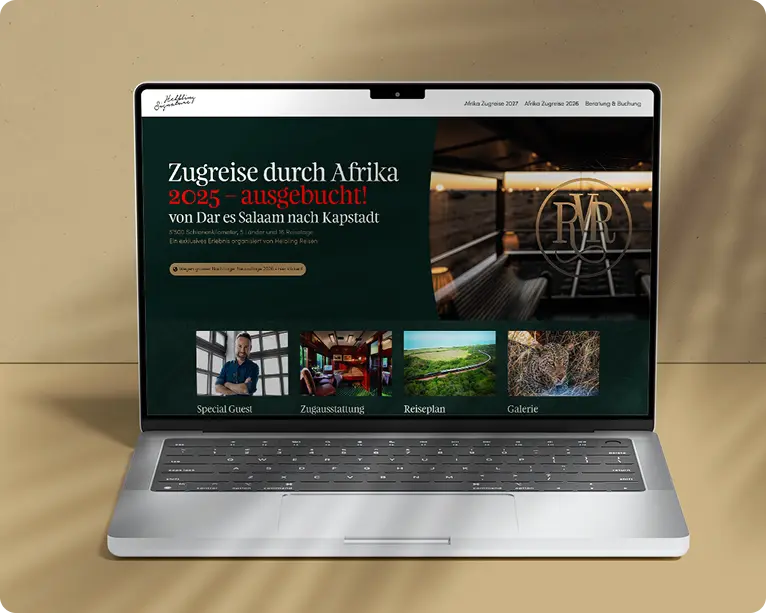 Website für Reisebüro Helbling Reisen in Gossau St. Gallen